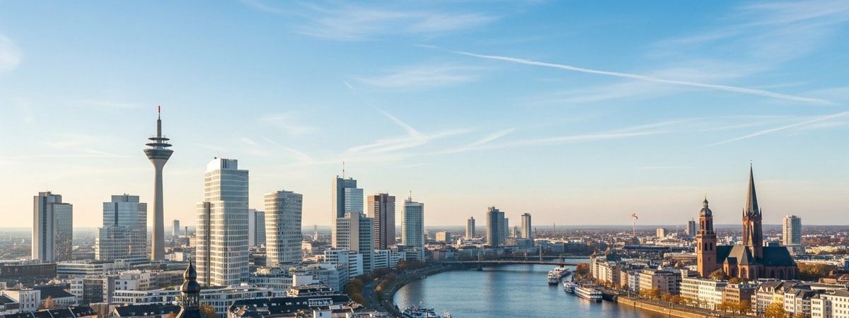 Düsseldorfko skylinea